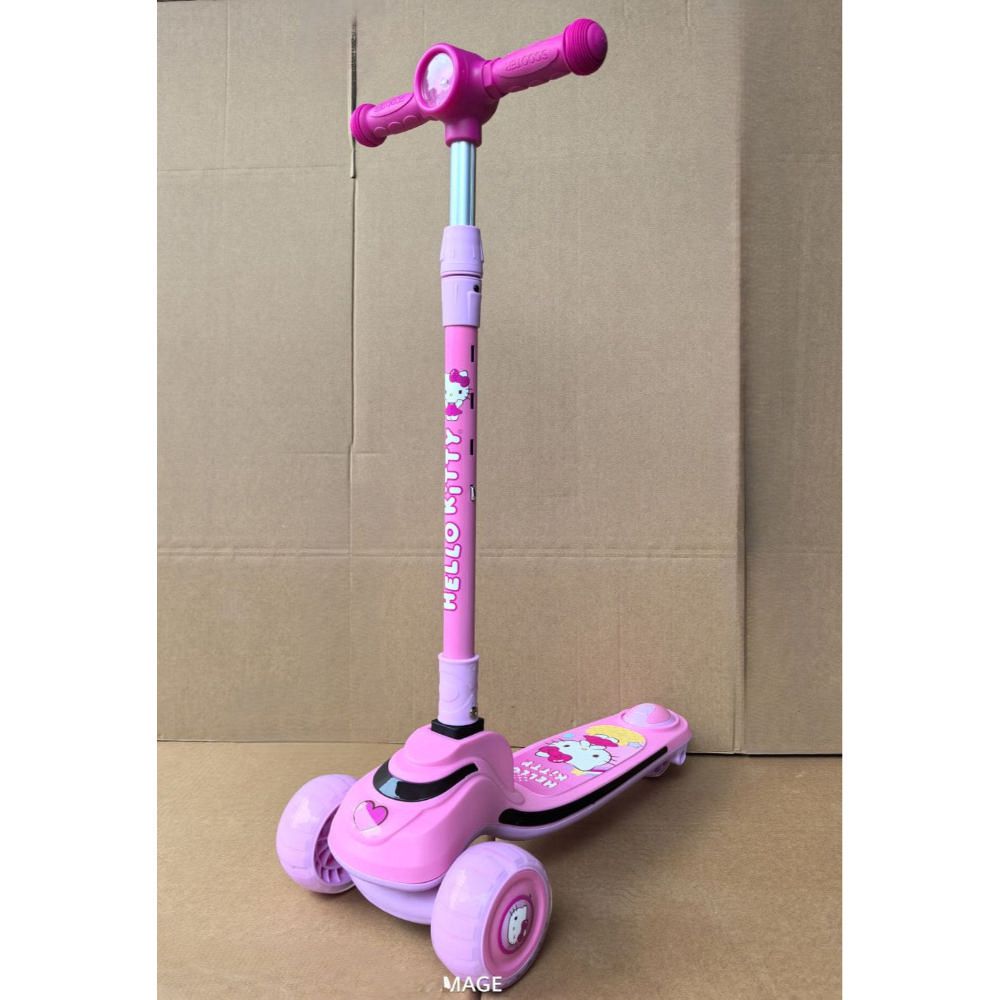 Scooter Hellokitty Para Niña Cool Triscooter Con Luces Lila