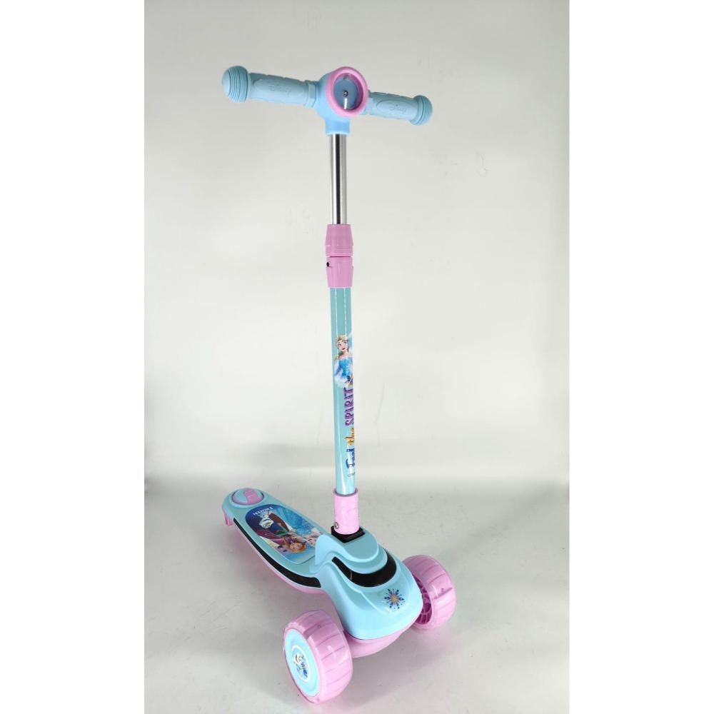 Scooter Frozen Para Niña Cool Triscooter Con Luces Celeste