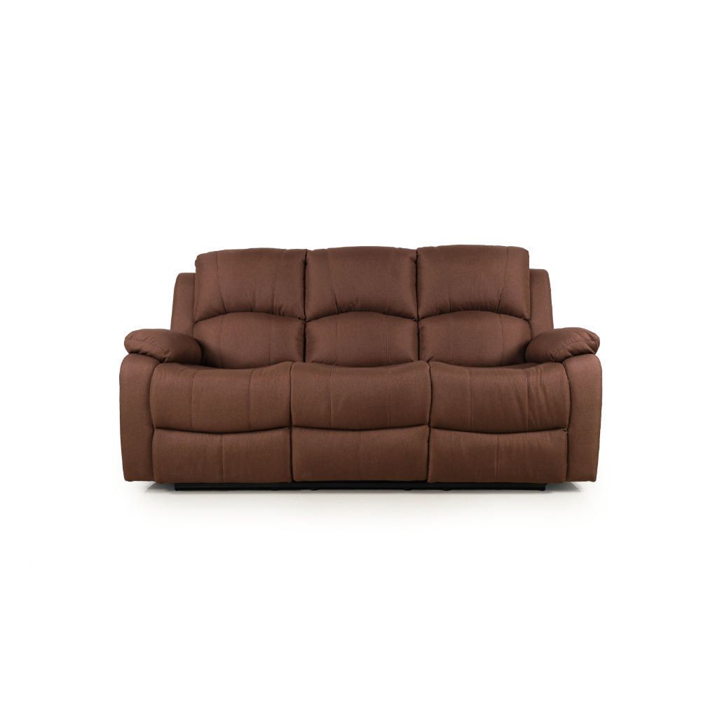 Sillon Reclinable Pietro 3 Cuerpos Marron