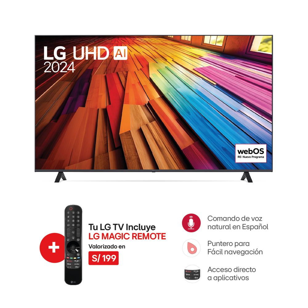 Televisor LG 75"" 75UT8050PSB LED 4K Ultra HD (2024)