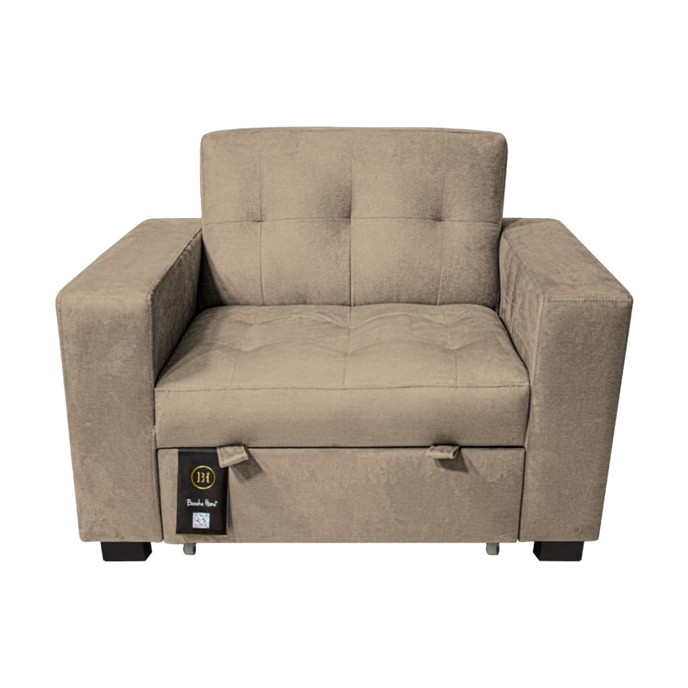 Sofá Cama Baraka Home Madison 1 Plz Beige Claro