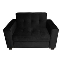 Sofá Cama Baraka Home Madison 1 .5 Plz Negro