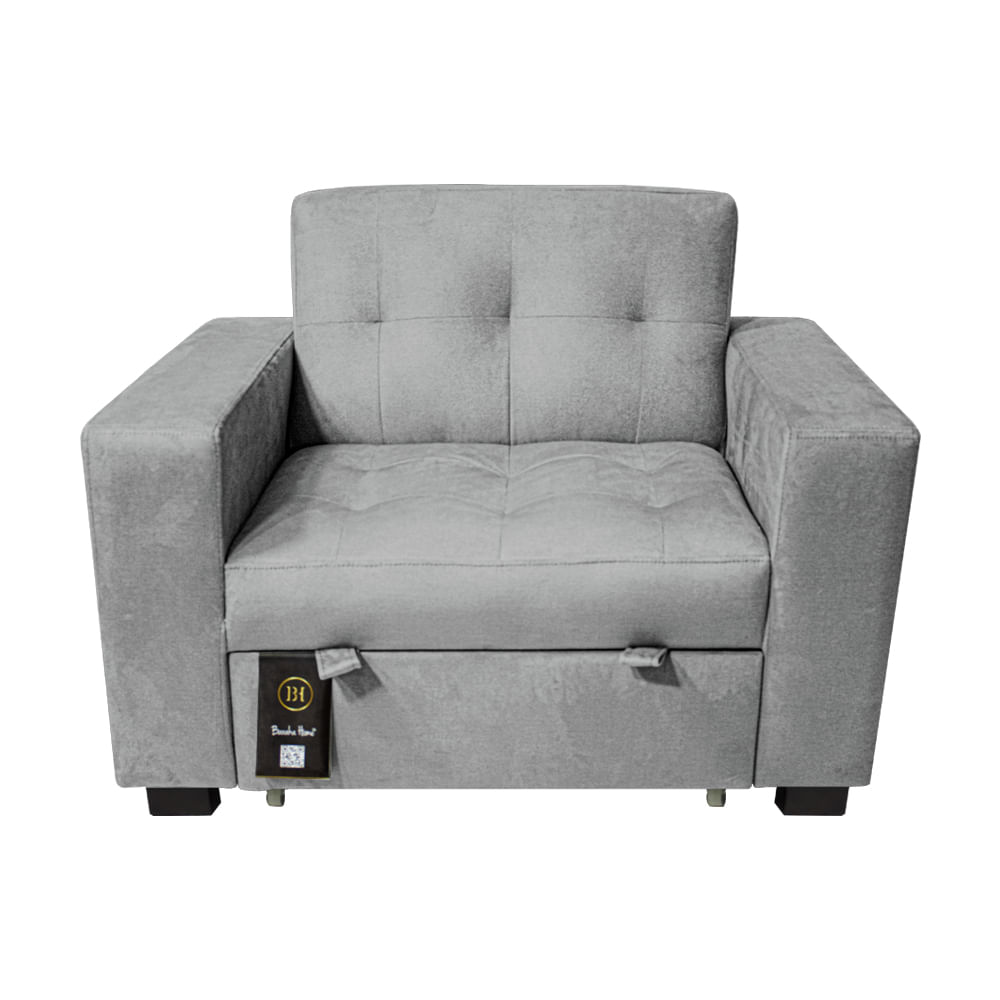 Sofá Cama Baraka Home Madison 1 Plz Gris Claro