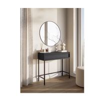Mesa Consola Recibidor Glady Negro 1 Cajón R&R MUEBLES