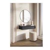 Recibidor Flotante Glady Negro 1 Cajón R&R MUEBLES