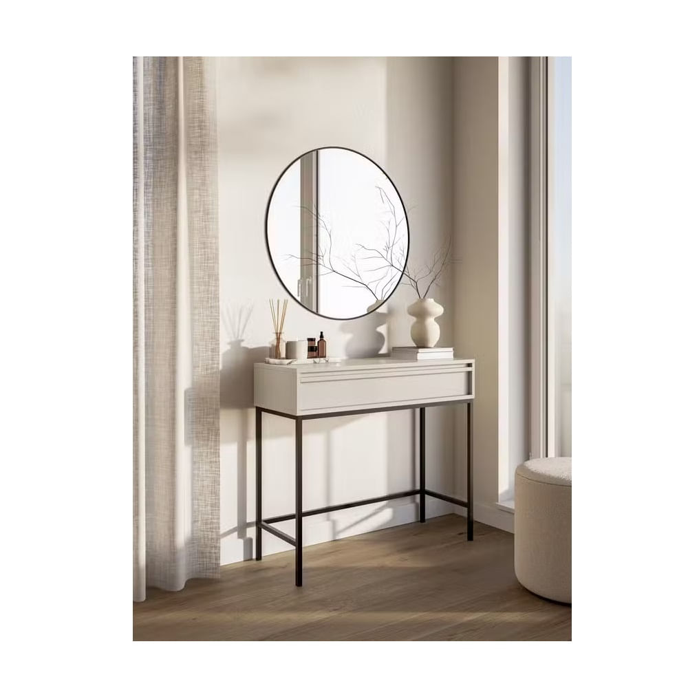 Mesa Consola Recibidor Glady Taupe 1 Cajón R&R MUEBLES