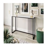 Mesa Consola Recibidor Lenin Blanco/Negro R&R MUEBLES