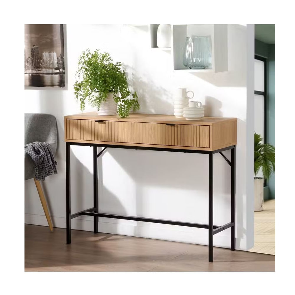 Mesa Consola Recibidor Selene 2 Cajones R&R MUEBLES