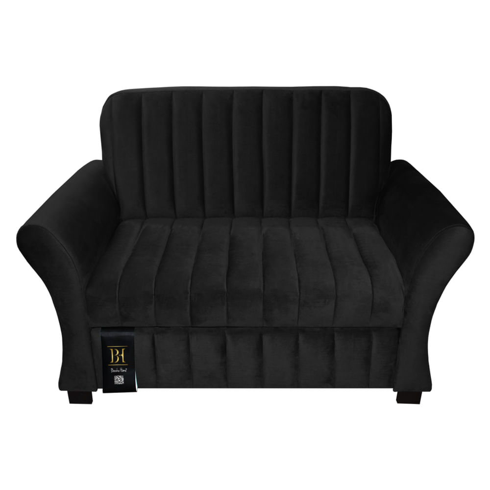 Sofá Cama Baraka Home Vancouber 2 Plz Negro