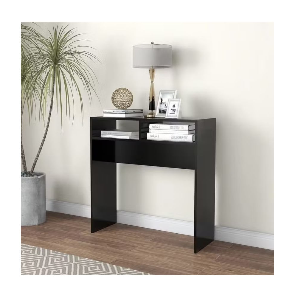 Mesa Consola Recibidor Moderno Manuel Negro R&R MUEBLES