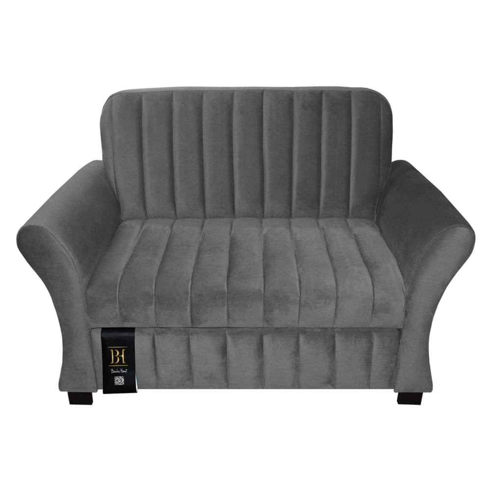 Sofá Cama Baraka Home Vancouber 2 Plz Gris Claro