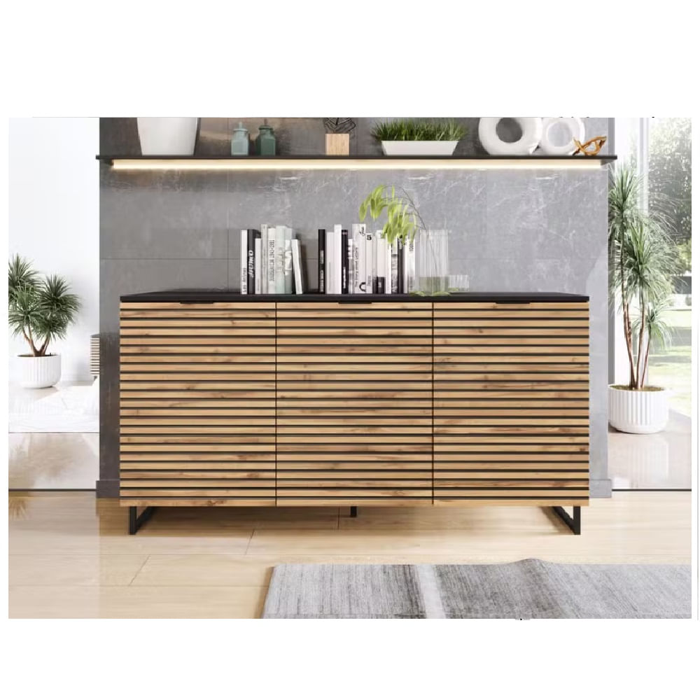 Aparador Moderno Coddy 3 Puertas R&R MUEBLES