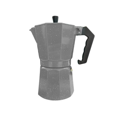 Cafetera Italiana Moka de 6 tazas Color Plomo de 300ml Cafetera Italiana Moka de 6 tazas Color Plomo de 300ml