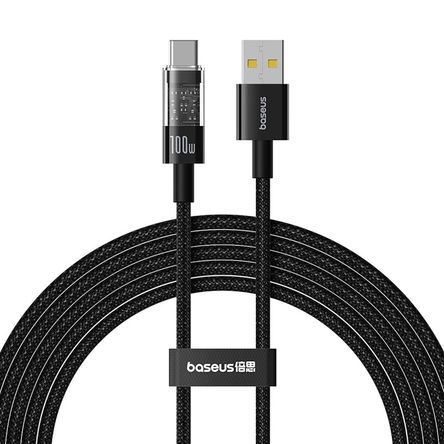 Cable Carga Rápida, USB-A a USB-C, Baseus, 2 Metros, Negro Cable Carga Rápida, USB-A a USB-C, Baseus, 2 Metros, Negro