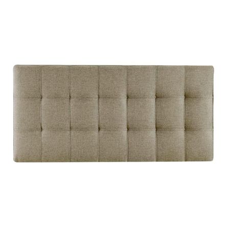 Cabecera Box Weymi 2 Plazas Cuadros - Beige Oscuro Cabecera Box Weymi 2 Plazas Cuadros - Beige Oscuro