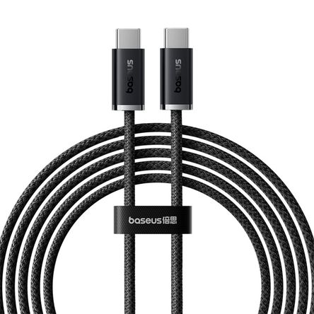 Cable de Datos Carga Rápida, USB-C a USB-C, Baseus, 2 Metros, 100W Cable de Datos Carga Rápida, USB-C a USB-C, Baseus, 2 Metros, 100W