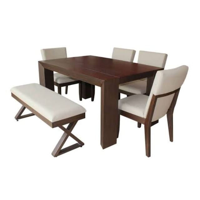 Comedor Mobiliari + 4 Sillas Marinette  + Banqueta