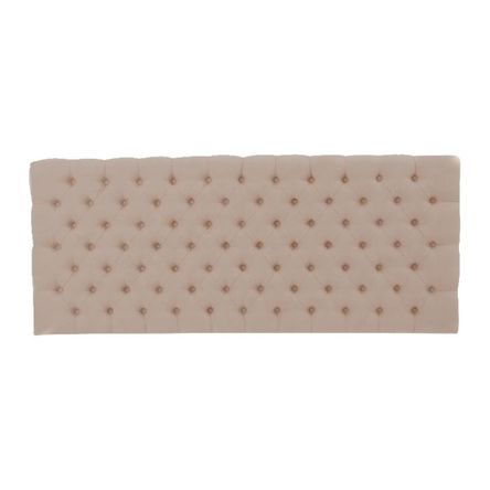 Cabecera Box Weymi Queen Capitoné - Beige Hueso