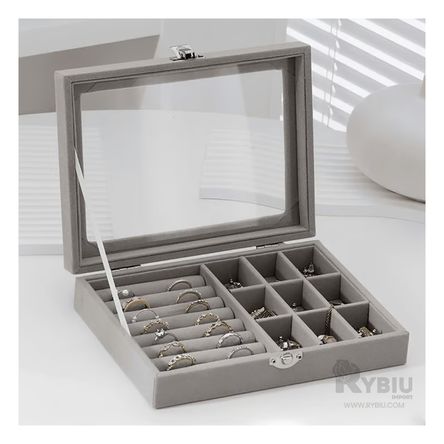 Joyero para Joyas en Gris Y+Stickers Joyero para Joyas en Gris Y+Stickers