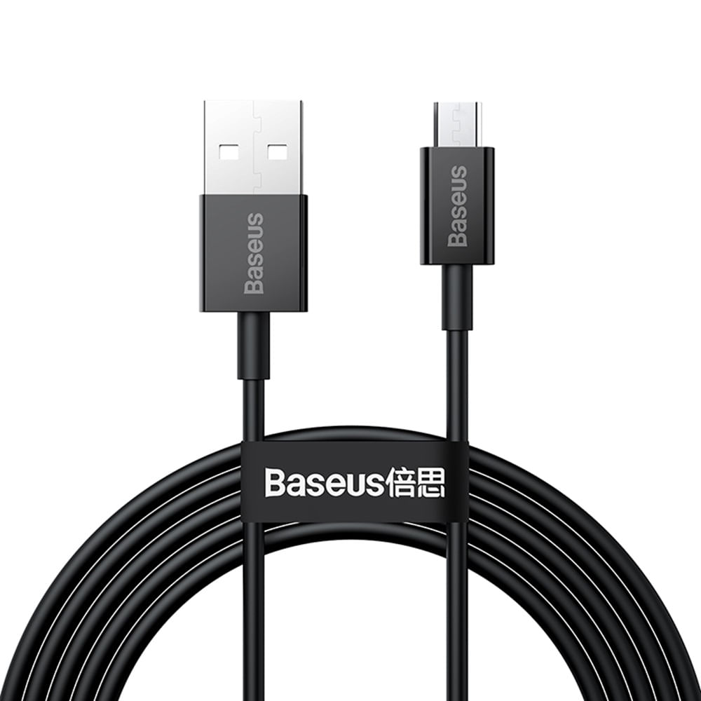 Cable Carga Rápida USB a Micro 2A, Baseus, 2 Metros Cable Carga Rápida USB a Micro 2A, Baseus, 2 Metros