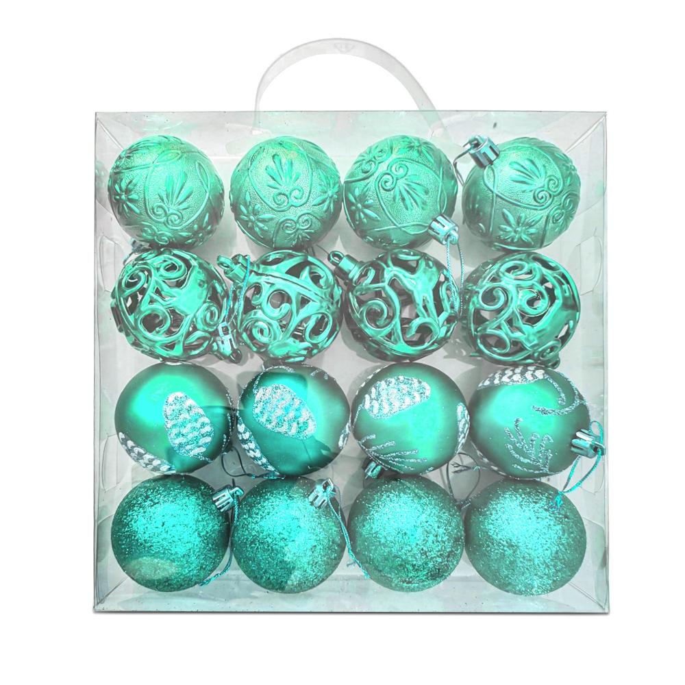 Set De Bolas Navideñas Jade X16 Und - 6 - 16HB Set De Bolas Navideñas Jade X16 Und - 6 - 16HB