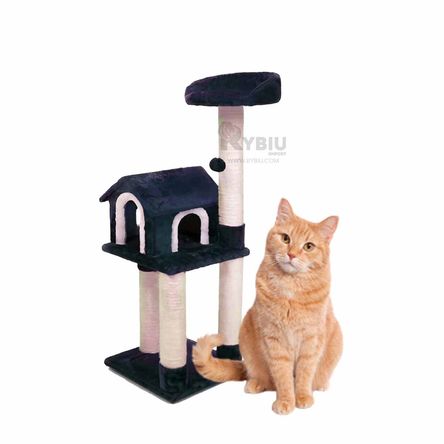 Rascadora de 3 Pisos para Animalese Azul Y+Post-it Adhesivos Rascadora de 3 Pisos para Animalese Azul Y+Post-it Adhesivos