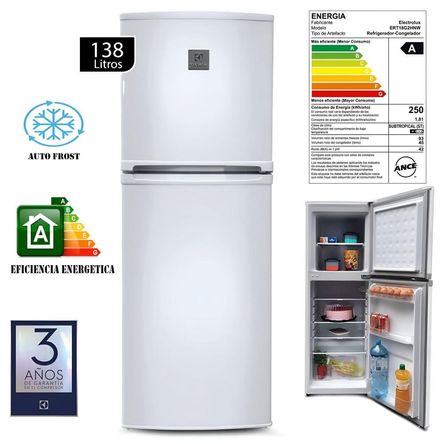 Refrigeradora Electrolux 138L Frost 2 Puertas Blanco ERT18G2HNW Refrigeradora Electrolux 138L Frost 2 Puertas Blanco ERT18G2HNW
