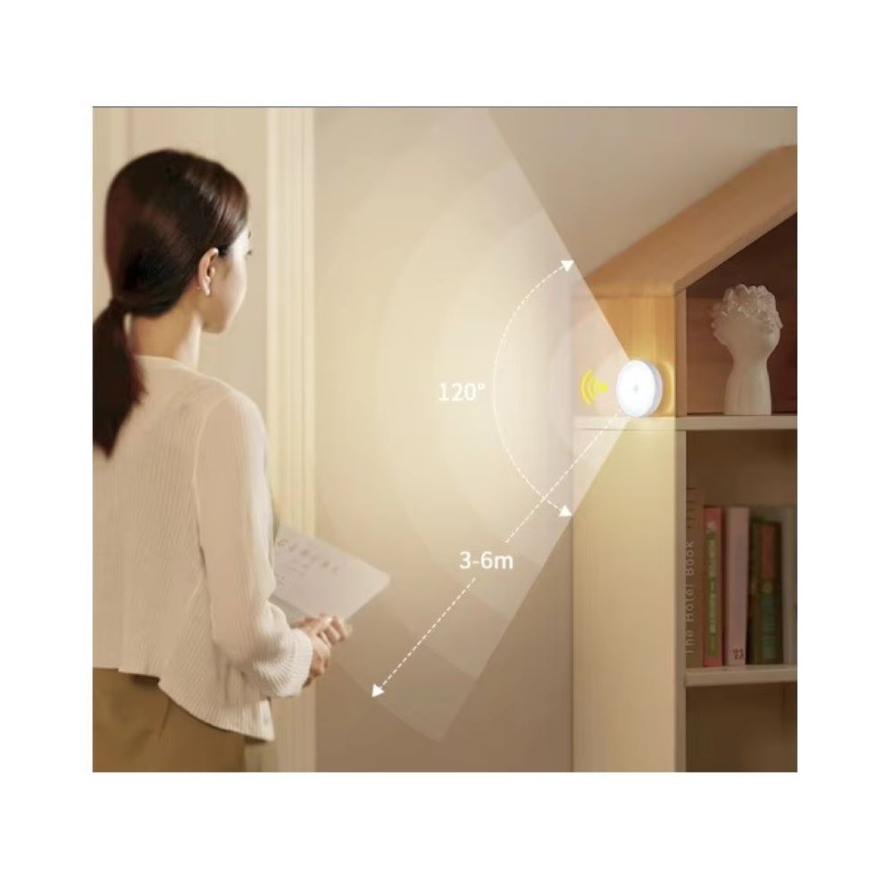 Foco Led con sensor de movimiento adosable y recarcable