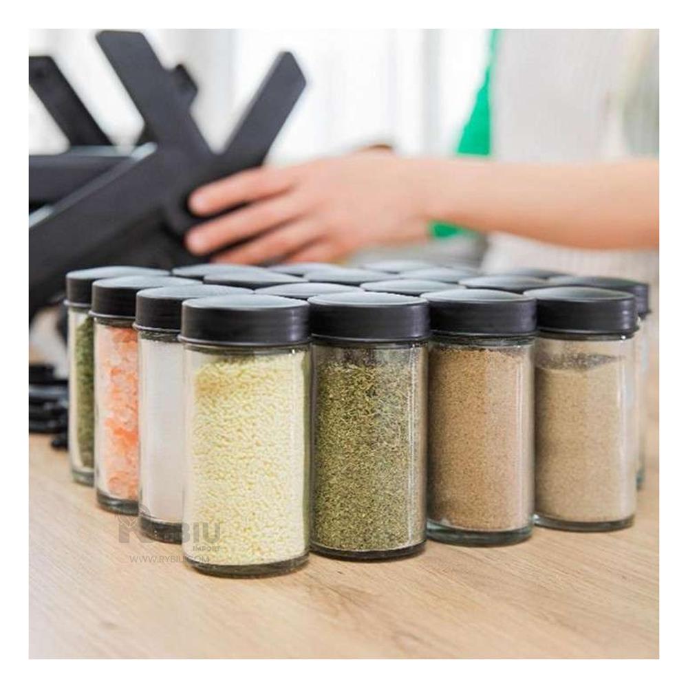 Organizador de Sazonadores Tono Negro Y+Papel de Regalo