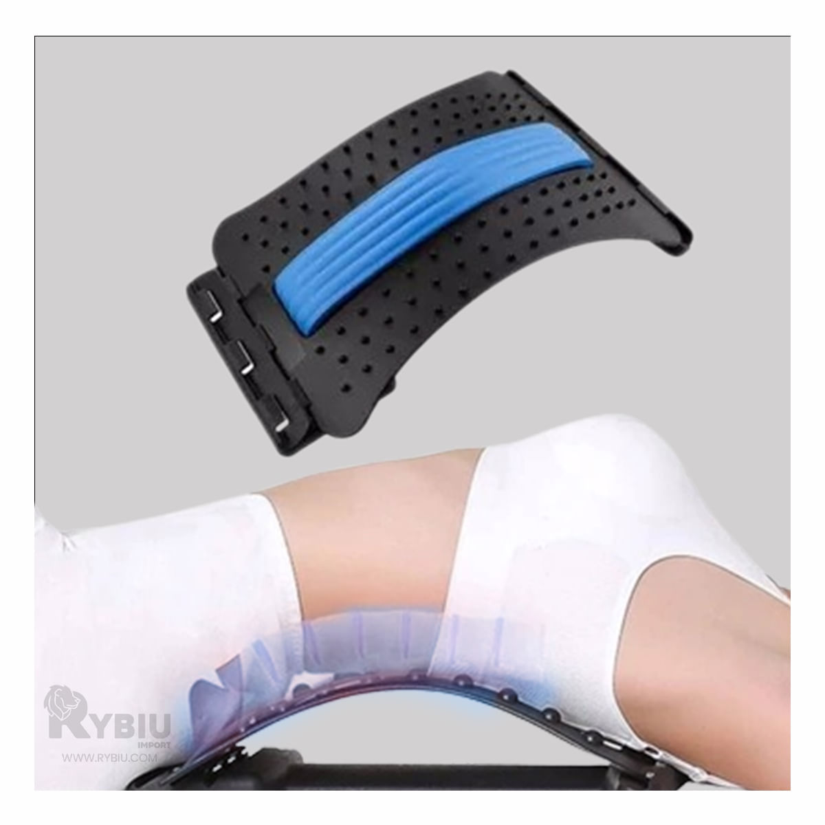 Estimulador Muscular de Cintura en Azul Y+Post-it adhesivos