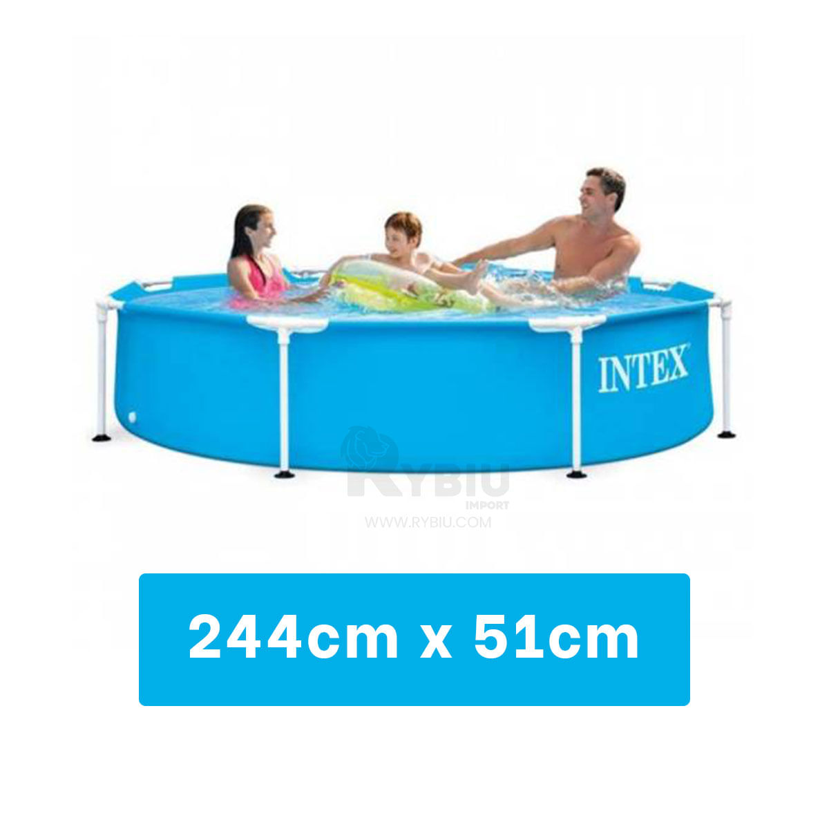 Pileta Amplia y Resistente Color Azul Y+Ligas de Regalo