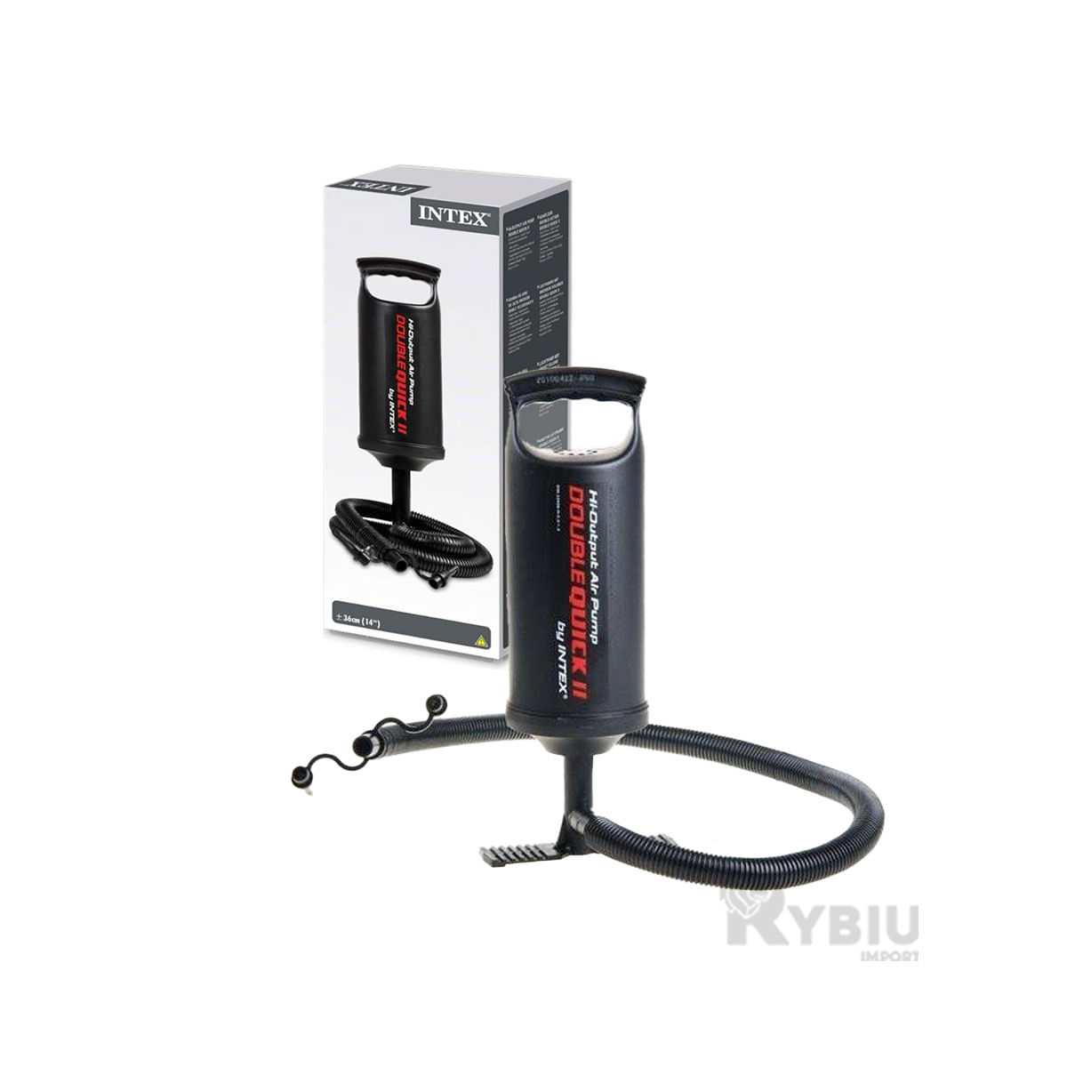 Bomba Portatil de Tono Negro Y+Regalo Ligas para Peinar