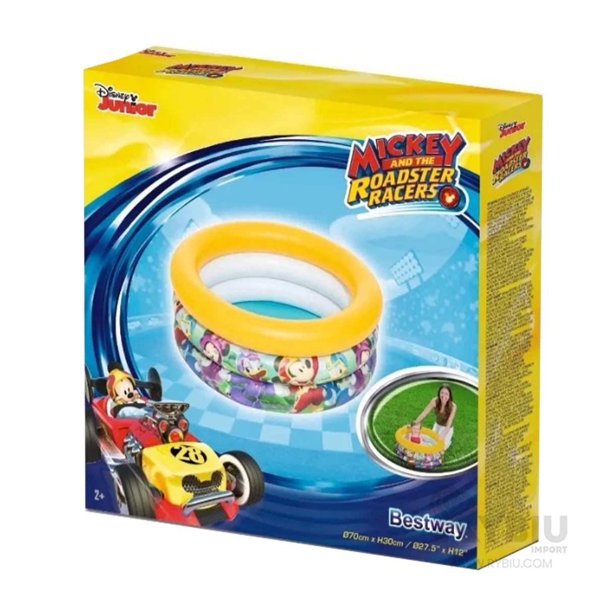 Pileta Amplia y Resistente en Multicolor Y+Ligas de Regalo