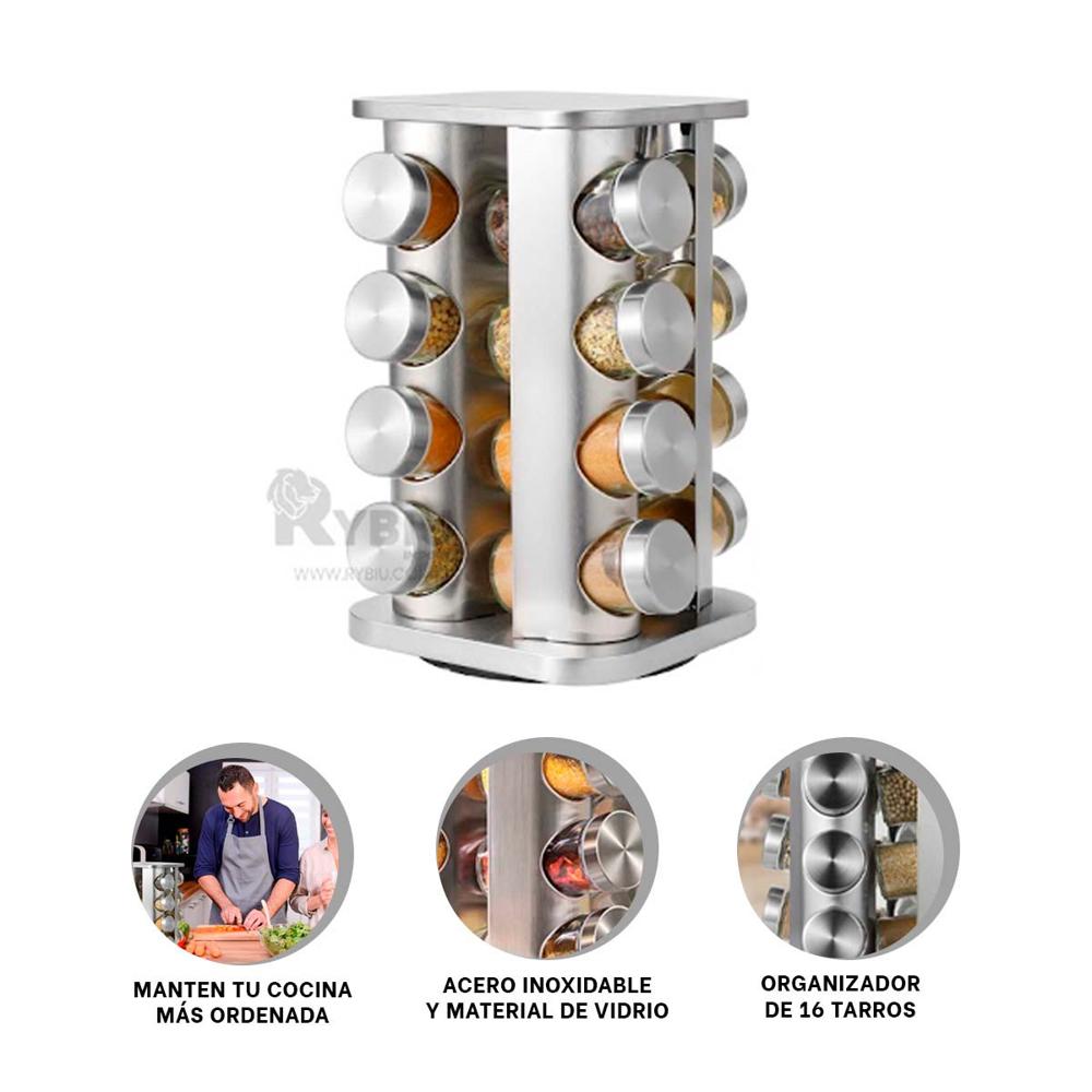 Especiero de Varios Espacios Cuadrado Y+Post-it Adhesivos