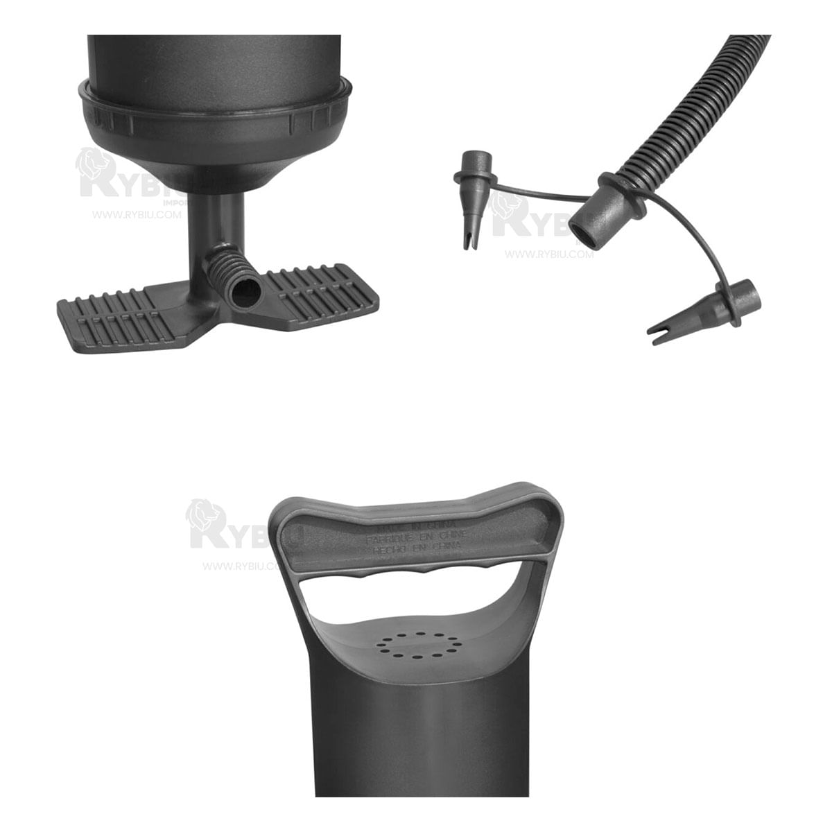 Bomba Funcional de Aire en Tono Negro Y+Ligas de Regalo