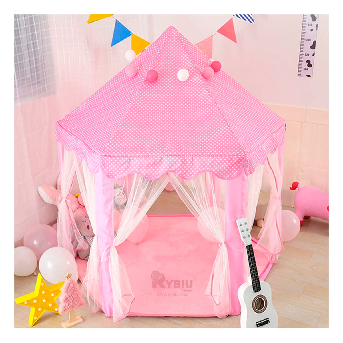 Carpa Lindo de Infante de Tu Color Rosado Y+Regalo Stickers