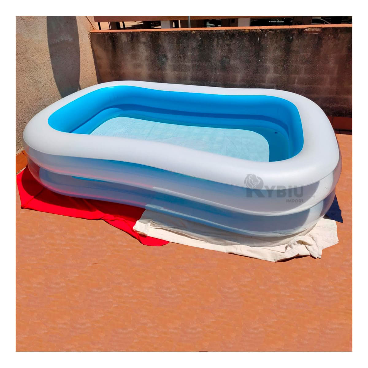 Alberca para Infante Tono Celeste Y+Regalo Ligas para Peinar