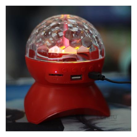 Bocina Bluetooth Lampara con Luces Rojo Y+Papel de Regalo Bocina Bluetooth Lampara con Luces Rojo Y+Papel de Regalo