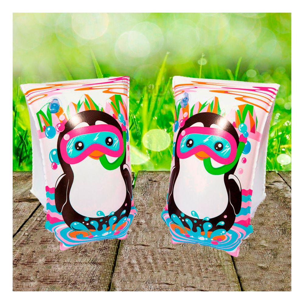 Brazeras para Piscina en Pinguino Y+Papel de Regalo Brazeras para Piscina en Pinguino Y+Papel de Regalo