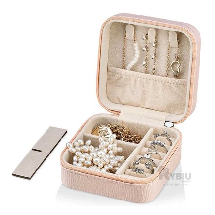 Guardajoyas de Cuero Pu de Color Rosado Y+Post-it adhesivos Guardajoyas de Cuero Pu de Color Rosado Y+Post-it adhesivos