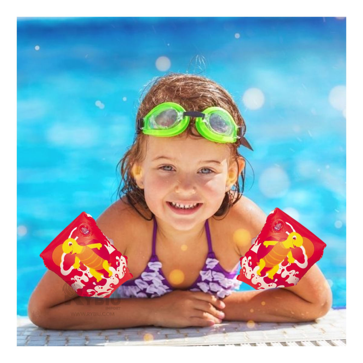 Flotador Sencillo y Util en Rojo Y+Post-it Adhesivos