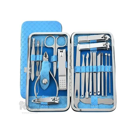 Kit de Manicura de Color Celeste Y+Envoltorio de Regalo