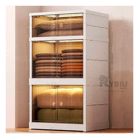 Estante con 3 Niveles Plegable en Blanco Y+Papel de Regalo