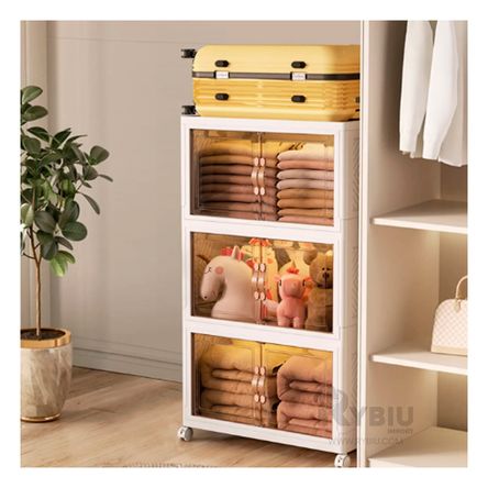 Estante con 3 Niveles con Puertas Blanco Y+Papel de Regalo Estante con 3 Niveles con Puertas Blanco Y+Papel de Regalo