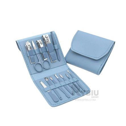 Juego Funcional de Acero Pedicure Celeste Y+Regalo Agendita