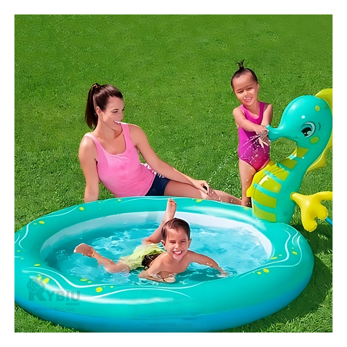 Pileta Elegante para Niños de Verde Agua Y+Post-it Adhesivos