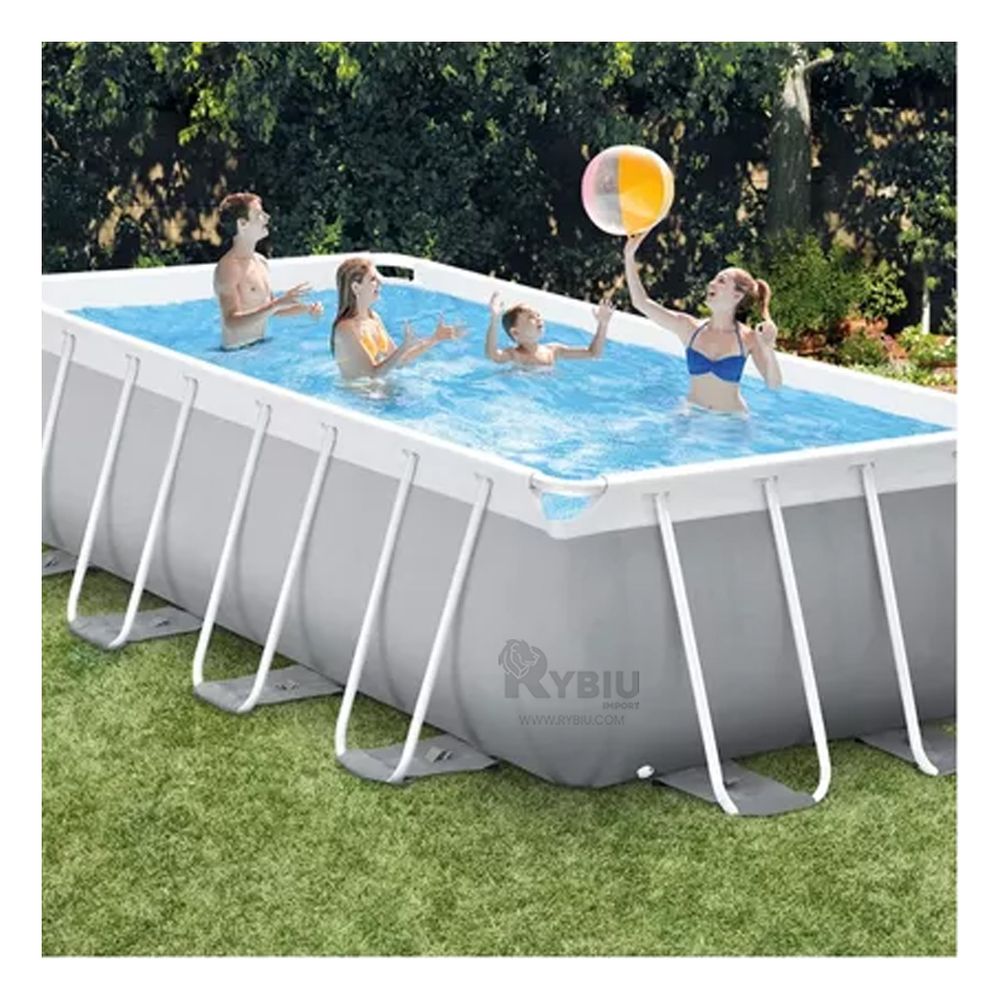 Piscina Rectangular con Parante Ideal para El Verano Piscina Rectangular con Parante Ideal para El Verano