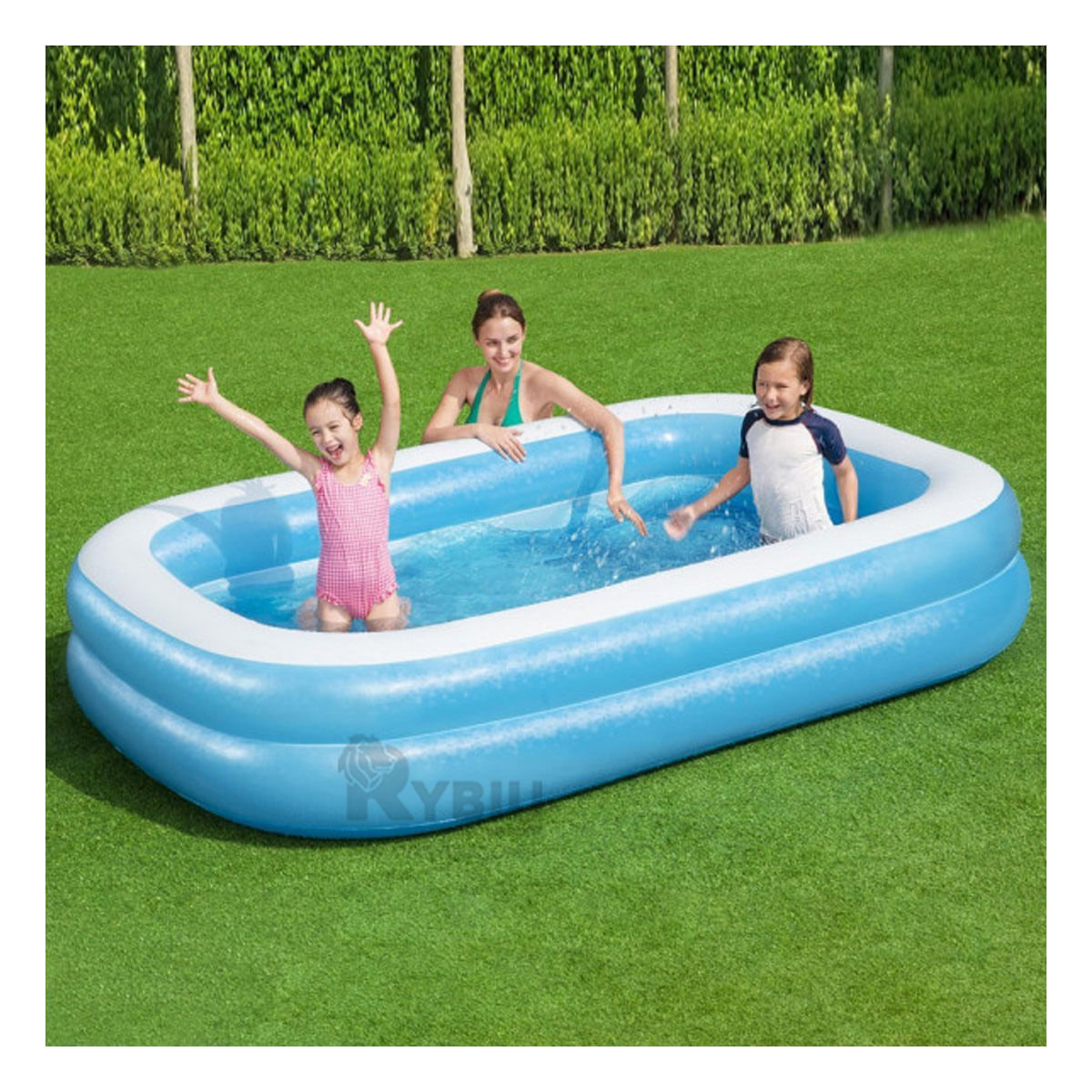 Piscina para Niños Pequeños en Rectangular Y+Papel de Regalo