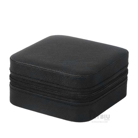 Guardajoyas de Cuero Pu de Color Negro Y+Post-it adhesivos Guardajoyas de Cuero Pu de Color Negro Y+Post-it adhesivos