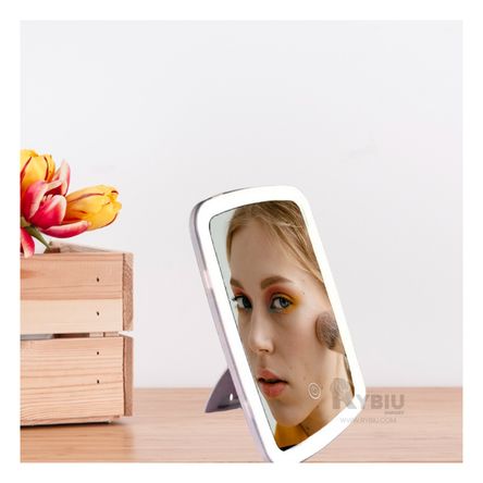 Espejo para Maquillaje en Color Blanco Y+Agendita Espejo para Maquillaje en Color Blanco Y+Agendita